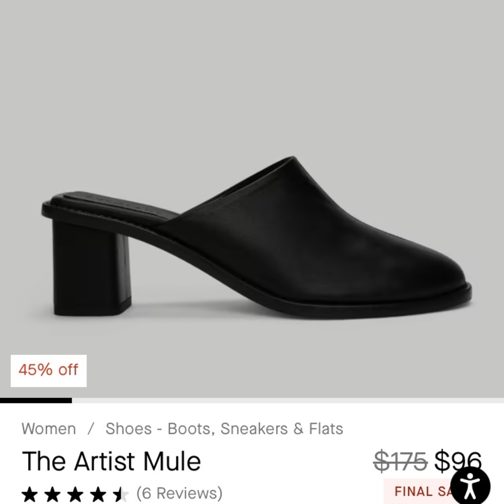 Everlane heeled mule